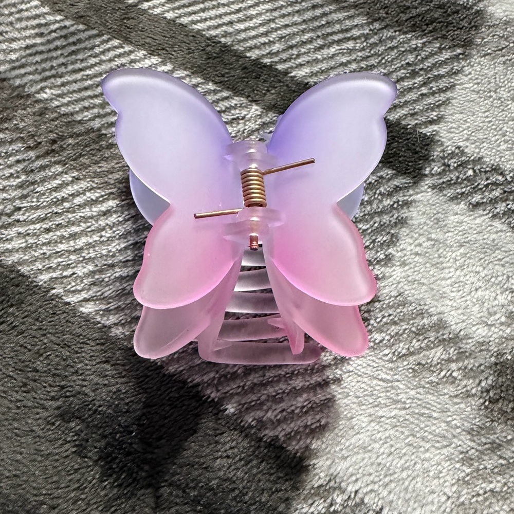 Butterfly Hair Clip in Pink and Purple